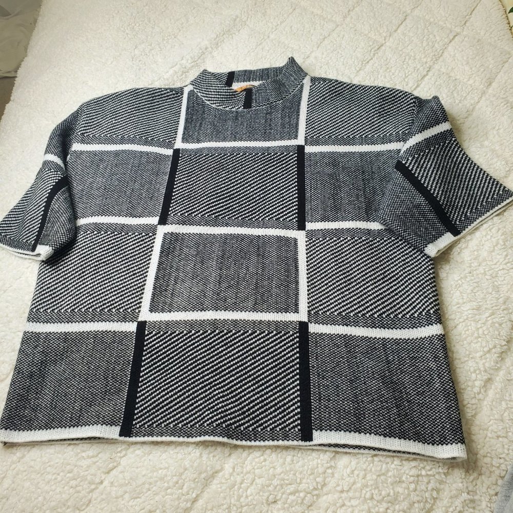 Belldini • 100% Cotton Plaid Sweater
